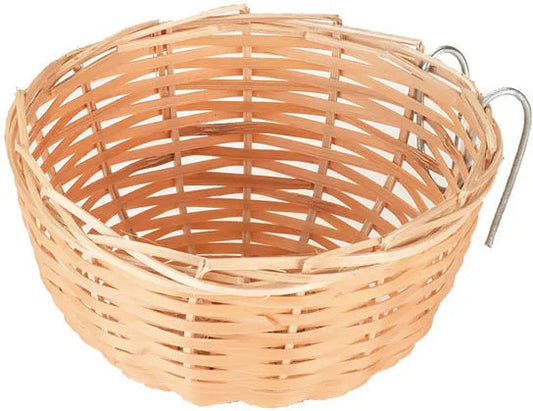 wicker open canary nest 13cm