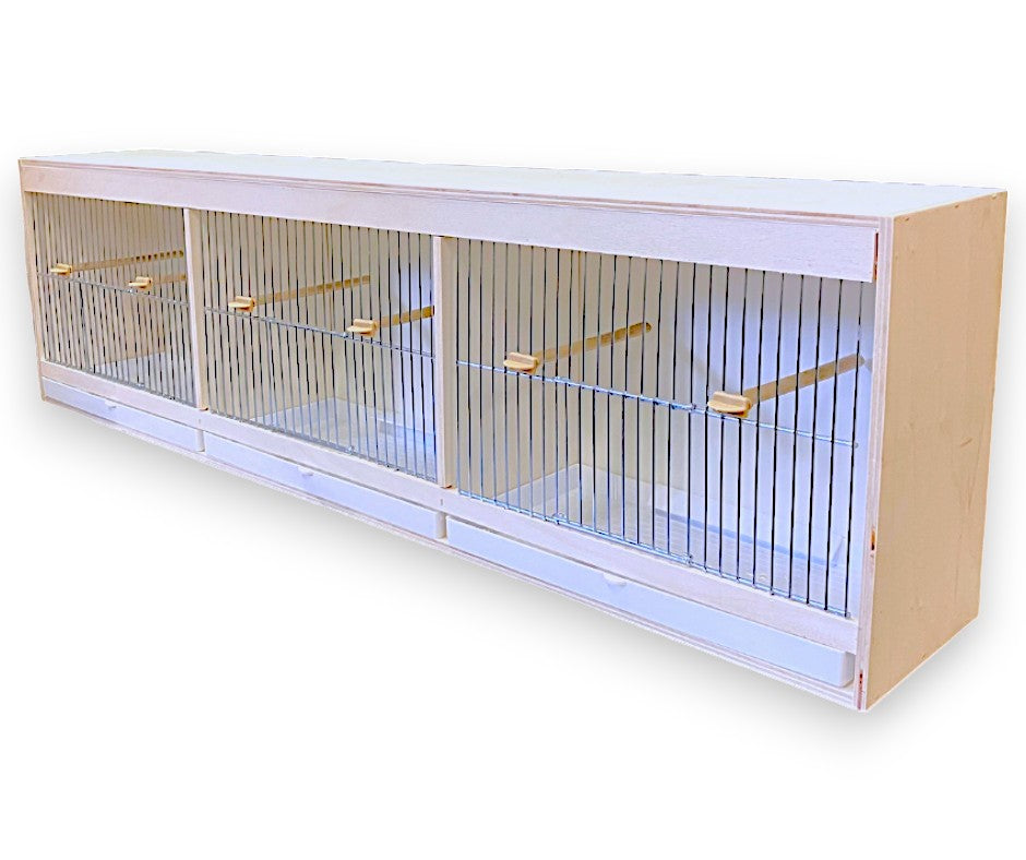 Triple Wooden training cage