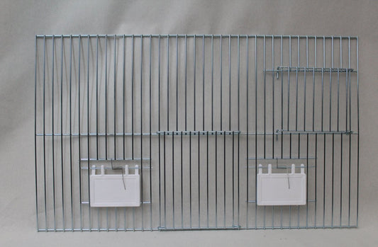 grey cage front 2 door + seed doors 40cm x 30cm