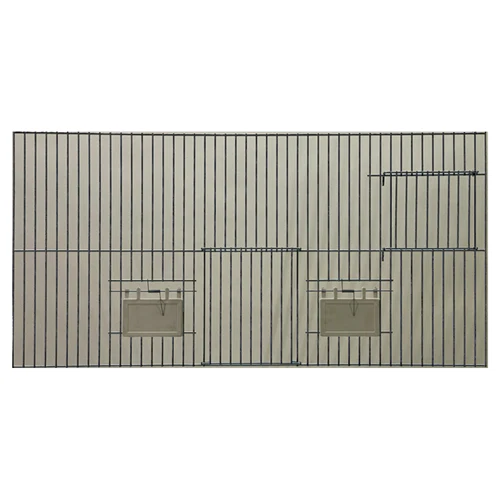 cage front 2 doors + 2 seed doors 60 x 30 cm